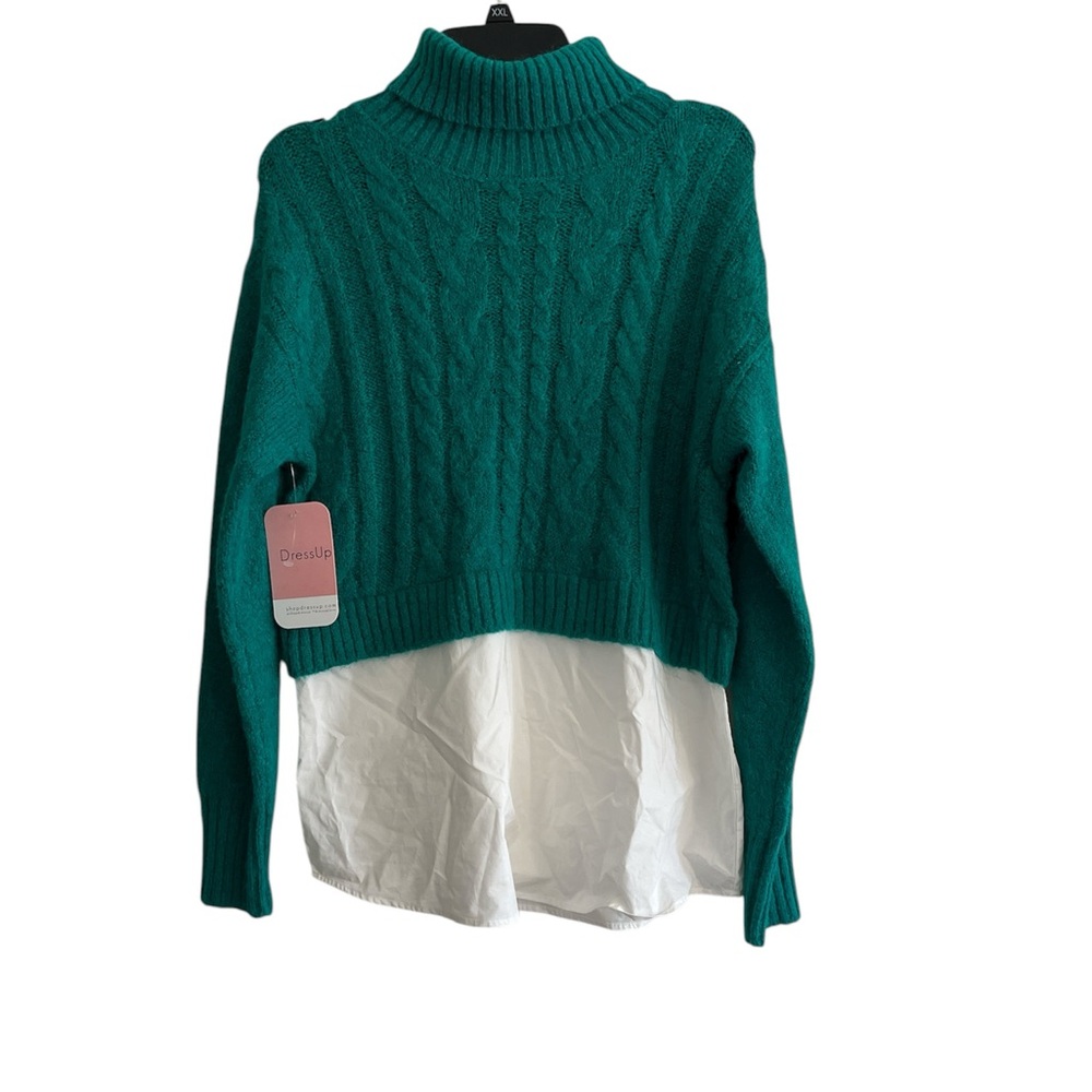 Hudson Gray Teal Sweater Shirt